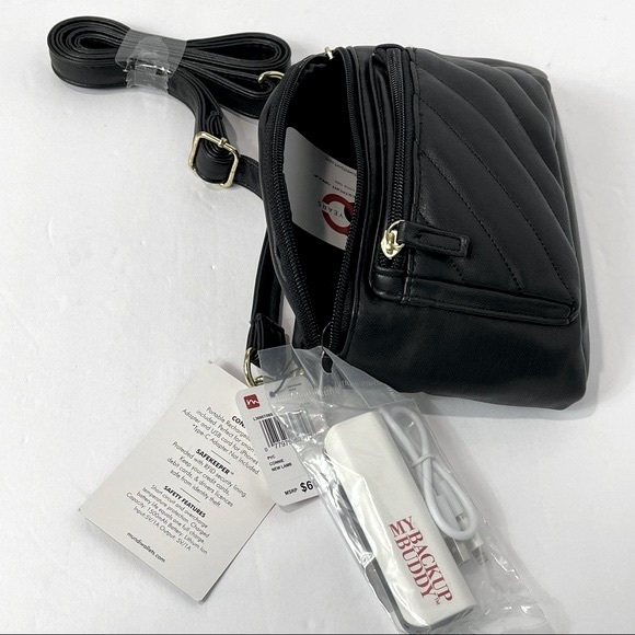 Mundi Connie Black Quilted Crossbody - Picture 8 of 12